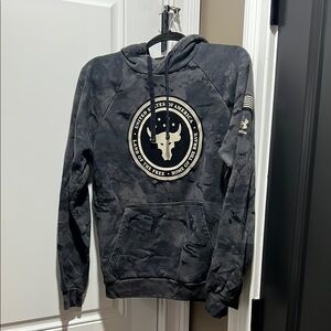 Project Rock Black Camouflage Hoodie Sweatshirt Size Small